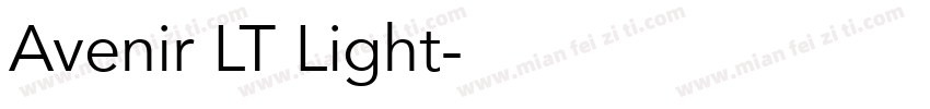 Avenir LT Light字体转换
